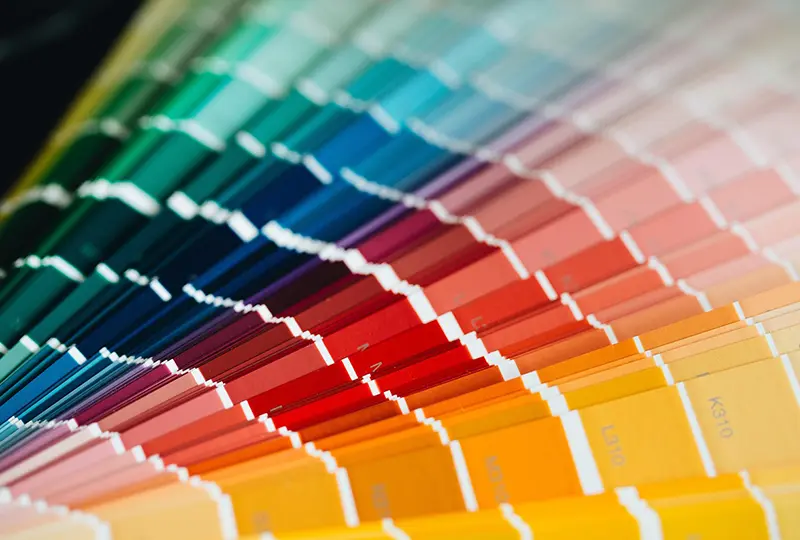 photo of color swatches