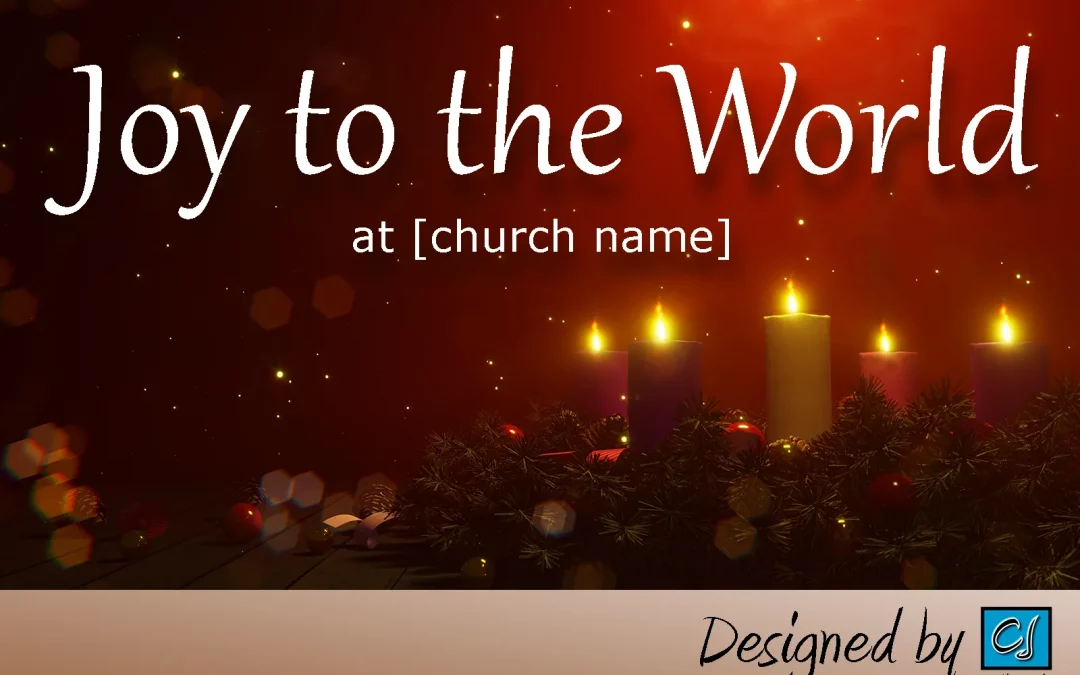 FREE: “Joy to the World” Christmas Church Graphics Pack